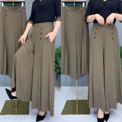 Elegant Flare Trousers - Wide Leg Style