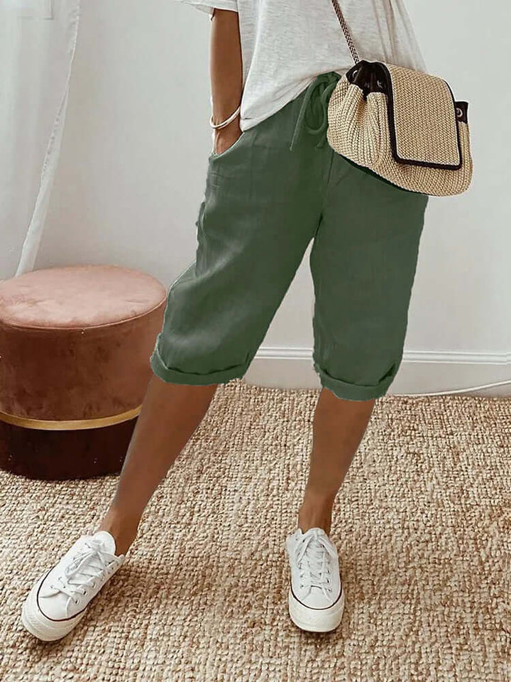 Women's Knee Length Drawstring Pants