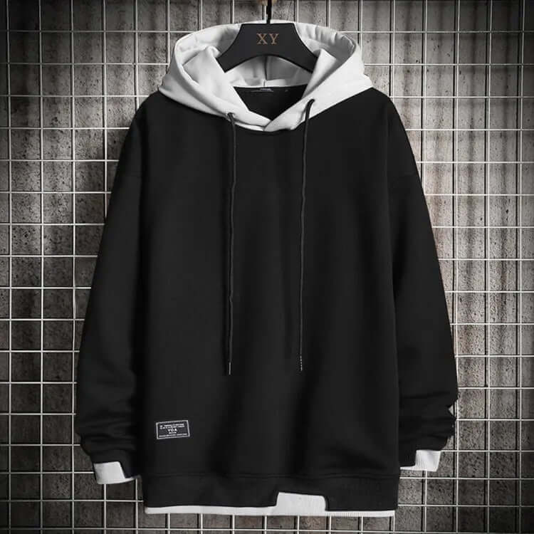 Classic Men's Pullover Hoodie with Hood and Pockets