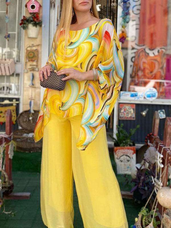 Women's Two-Piece Chiffon Set