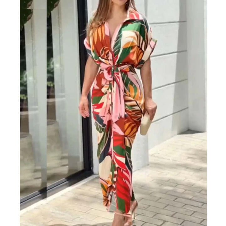 Women's Vintage Ruffle Summer Dress