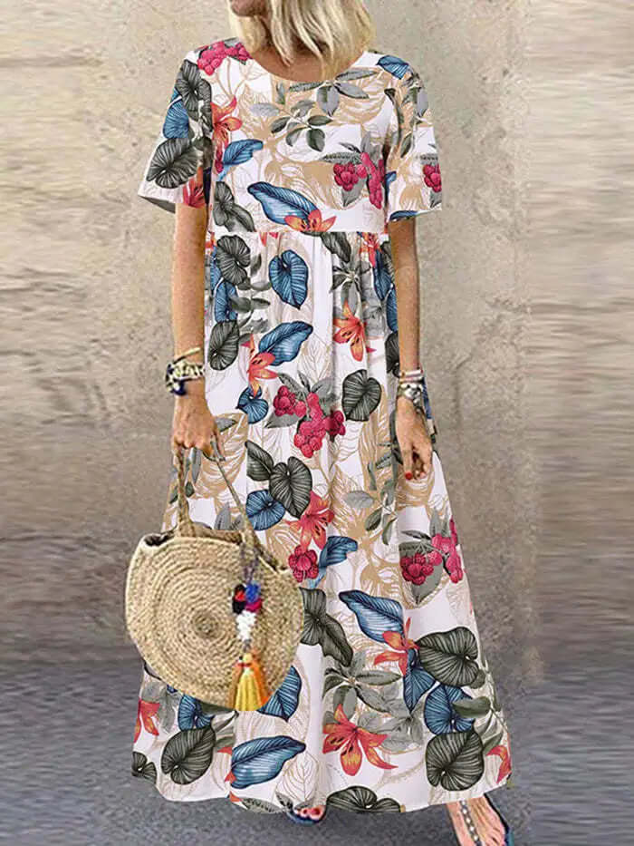 Floral Maxi Summer Boho Dress
