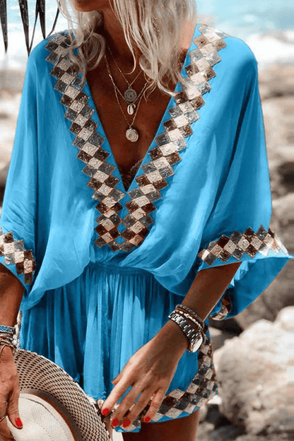 Women's V-Neck Relaxed Jumpsuit