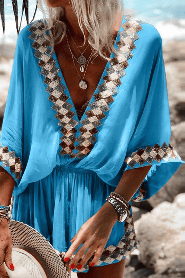 Women's V-Neck Relaxed Jumpsuit