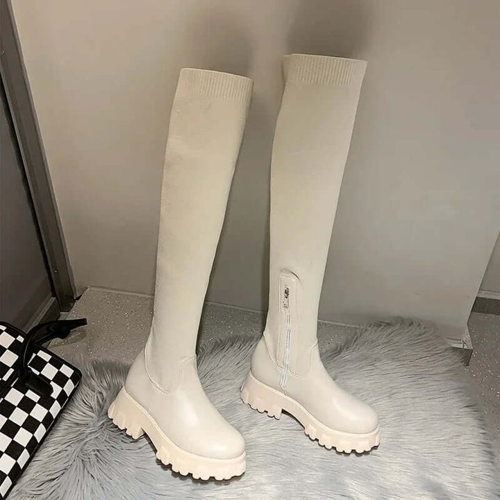 Women's Over-the-Knee Stretch Boots