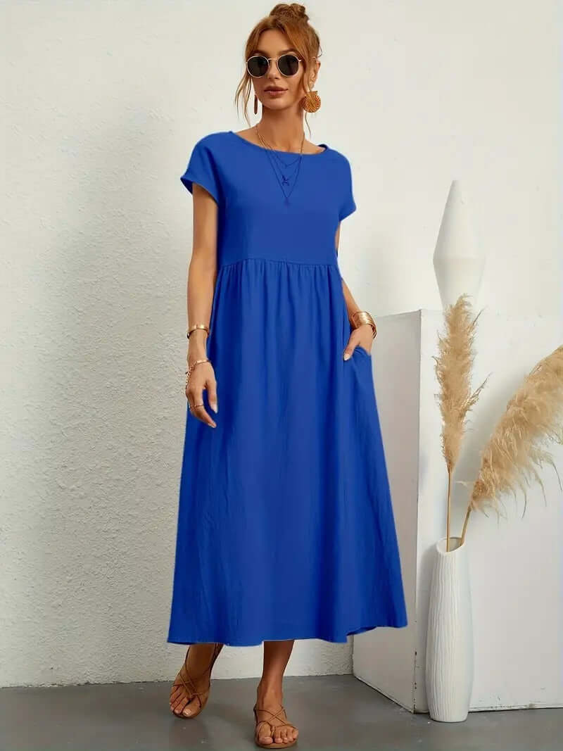 Summer Sleeveless Dress with Handbag