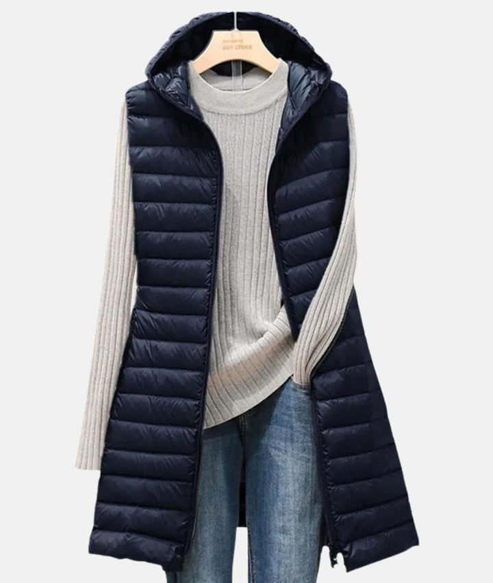 Lightweight Quilted Long Jacket