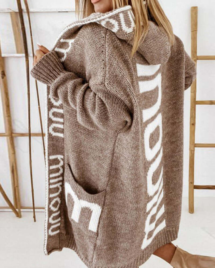 Women's Loose Hooded Cardigan