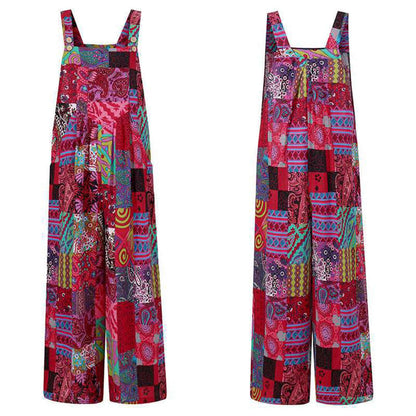 Women's Wide Leg Sleeveless Jumpsuit