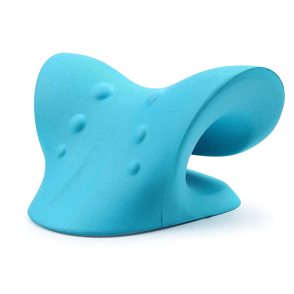 "Cervical traction device for neck and shoulder pain relief, ergonomic design, customizable stretch, durable wellness tool"
