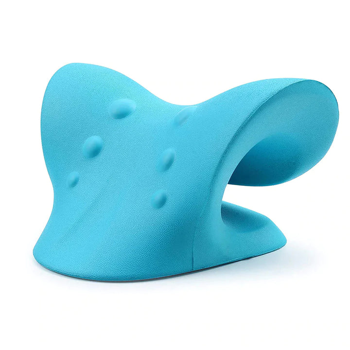 "Cervical traction device for neck and shoulder pain relief, ergonomic design, customizable stretch, durable wellness tool"