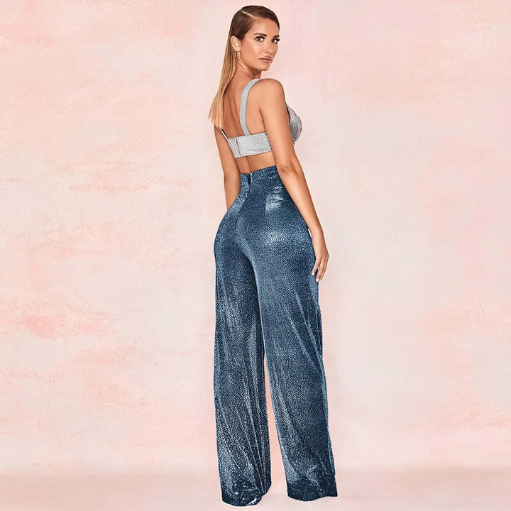 Women's High-Waisted Wide Leg Trousers
