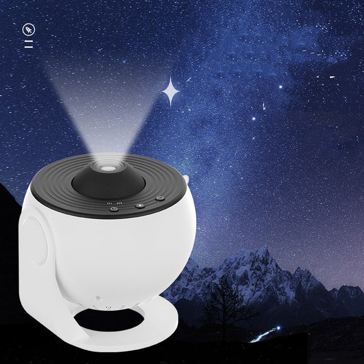 Children's Starry Sky Projector with USB, displaying colorful galaxy patterns on walls, creating a soothing bedtime ambiance.