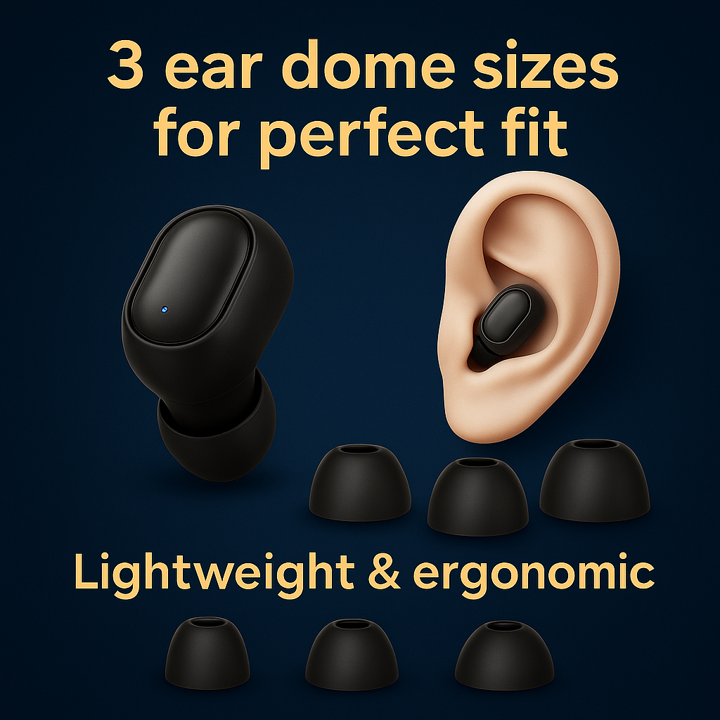 Compact, rechargeable hearing aid with behind-the-ear design for clear sound. Ideal for mild to moderate hearing loss.