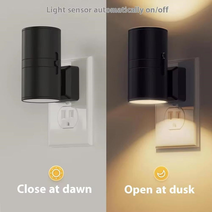 "Contemporary LED wall lamp with dual lighting modes, sleek modern design, emits soft glow, energy efficient for home decor."