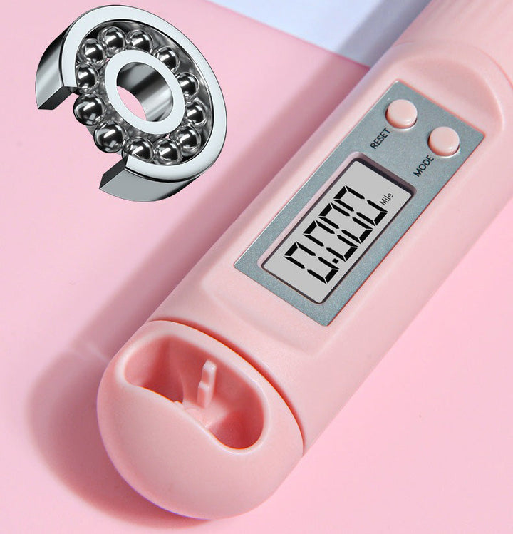 "Cordless weighted skipping rope with digital counter, ergonomic anti-slip handles, and vivid colors for effective workouts."