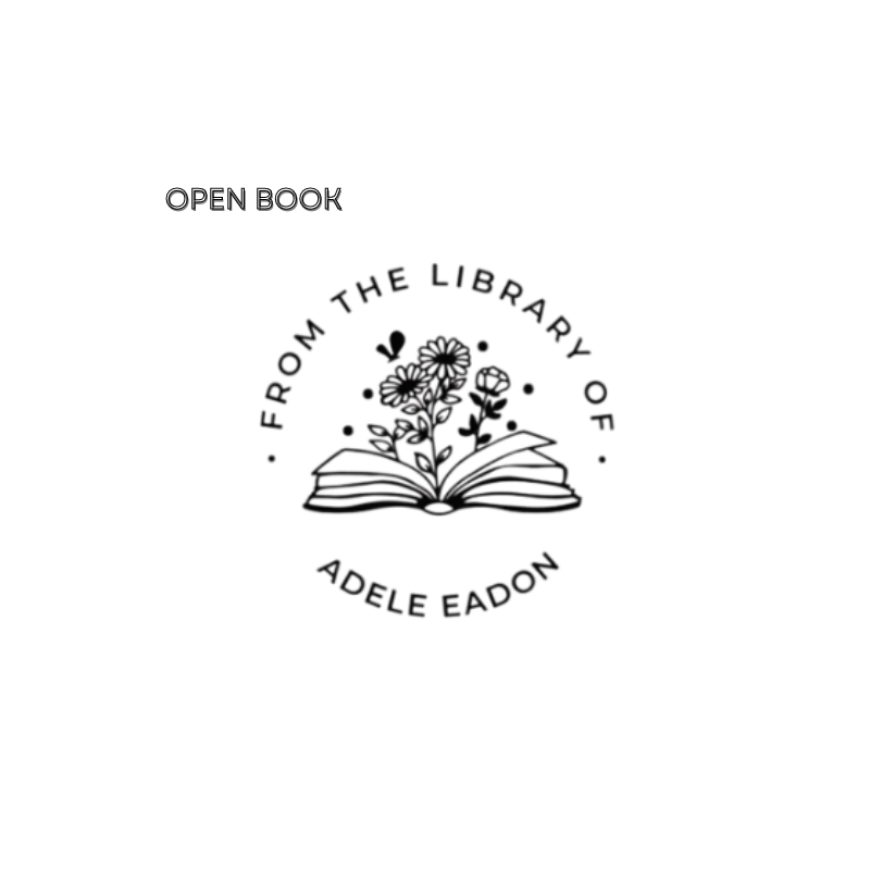 "Custom Library Embosser, brass tool with elegant design, perfect for personalizing books, cards, and stationery."