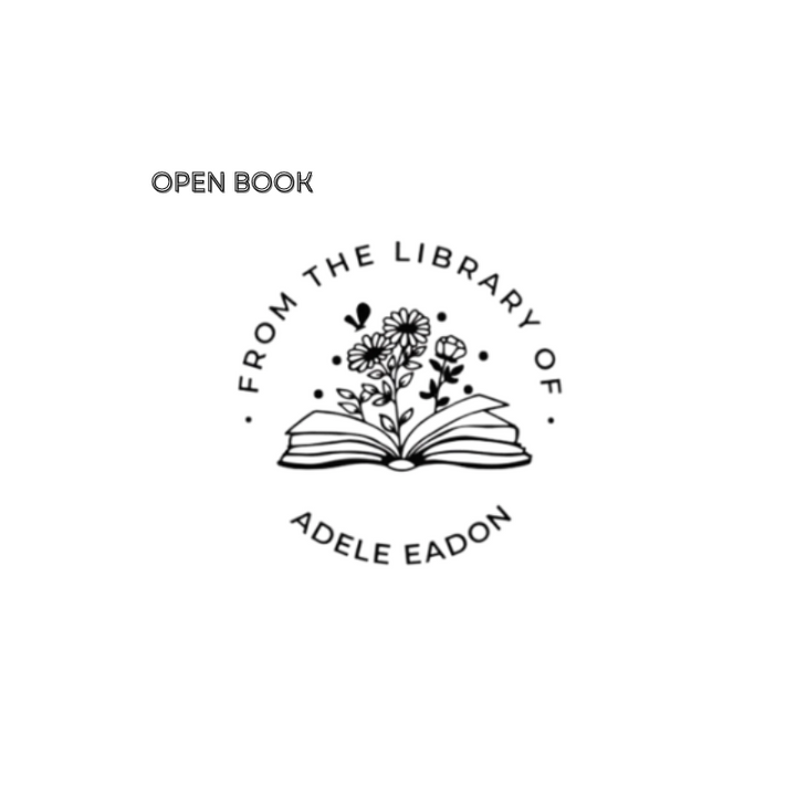 "Custom Library Embosser, brass tool with elegant design, perfect for personalizing books, cards, and stationery."