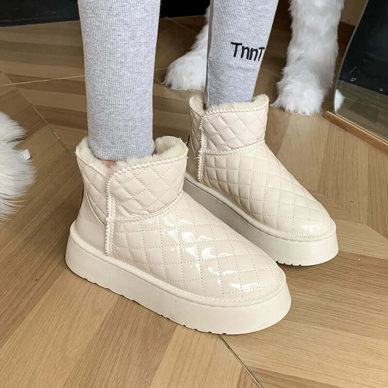 Women's Waterproof Chunky Sole Ankle Boots