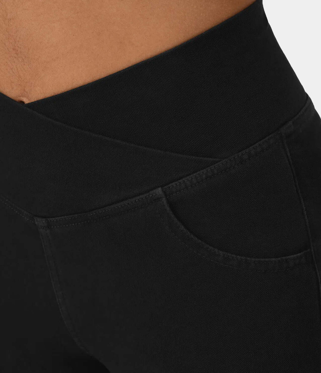 Women's High-Waisted Elasticated Flared Jeans