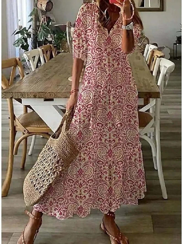 Bohemian Maxi Dress - Women's Summer Dress