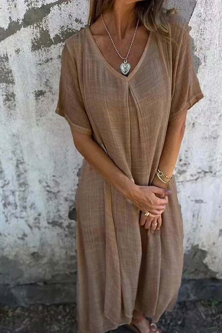 Lightweight Linen Midi Dress