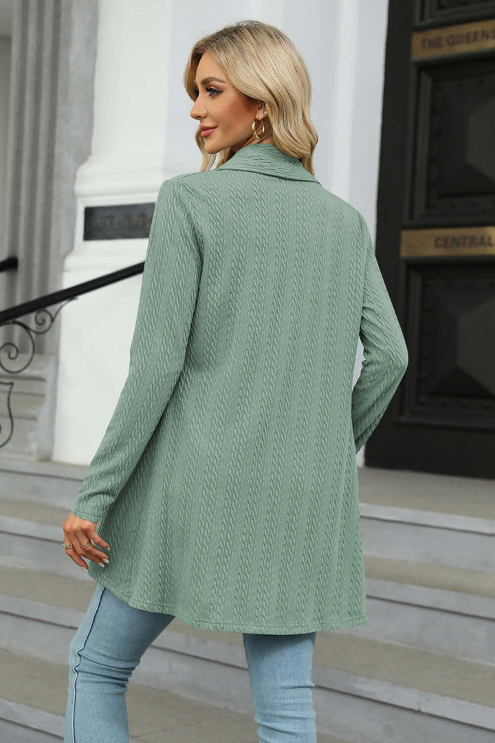 Women's Casual Longline Open Cardigan