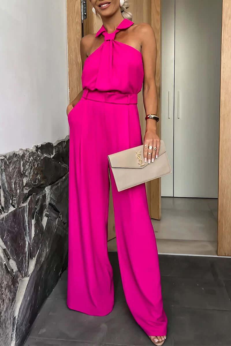 Women's Casual Loose Fit Pocket Jumpsuit