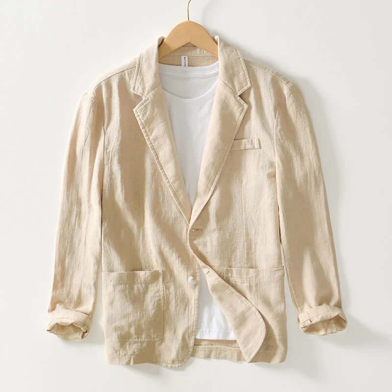 Men's Cotton Two-Button Blazer