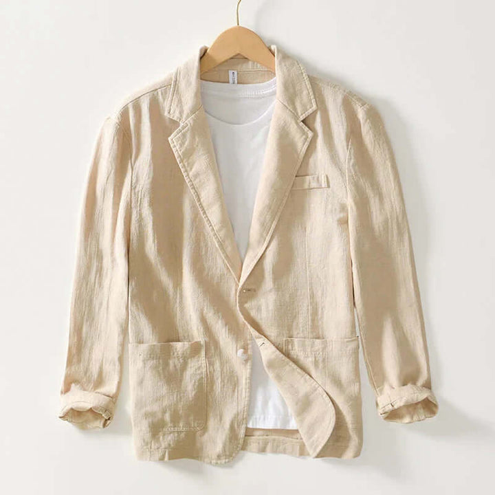 Men's Cotton Two-Button Blazer
