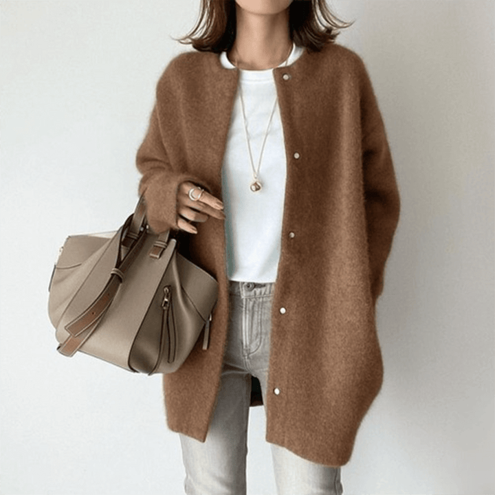 Women's Elegant Cashmere Knit Cardigan