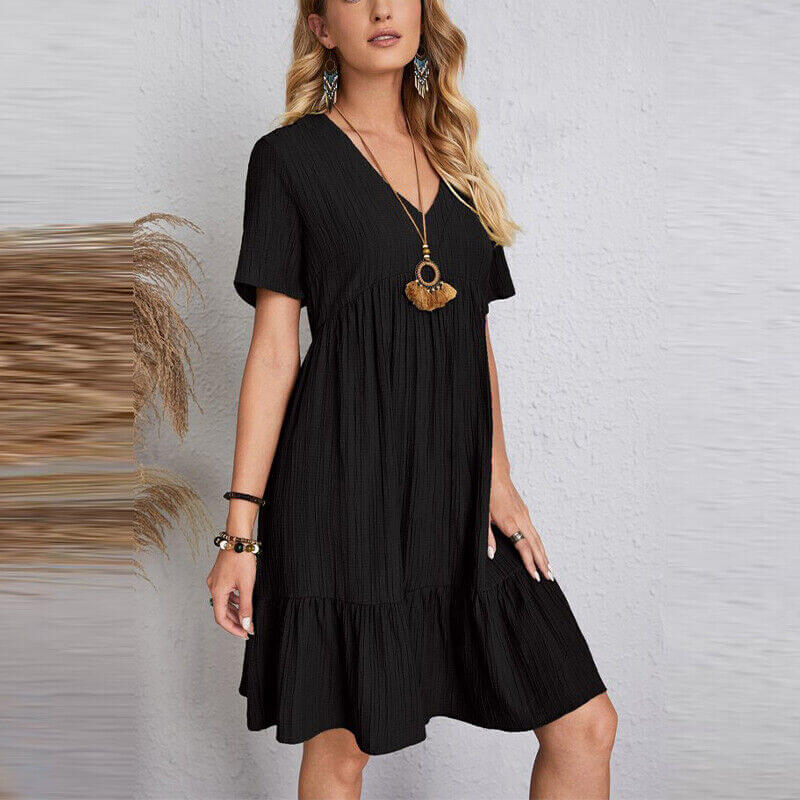 Sustainable A-Line Dress - Breathable & Versatile
