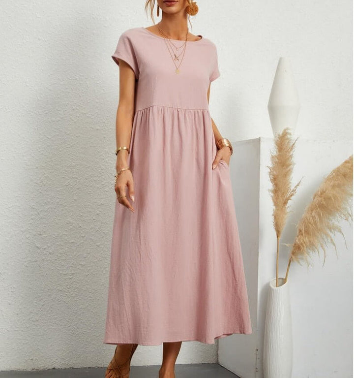 Lightweight Sleeveless Midi Summer Dress