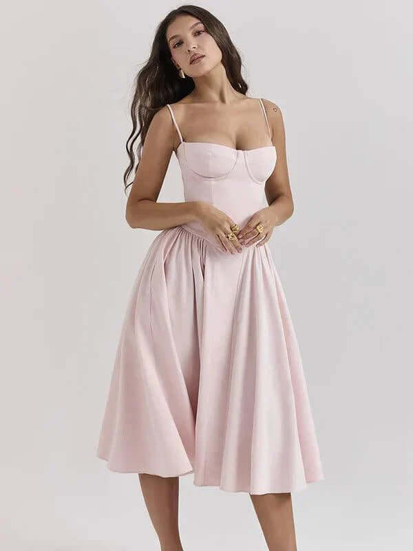 Women's Vintage Midi Dress