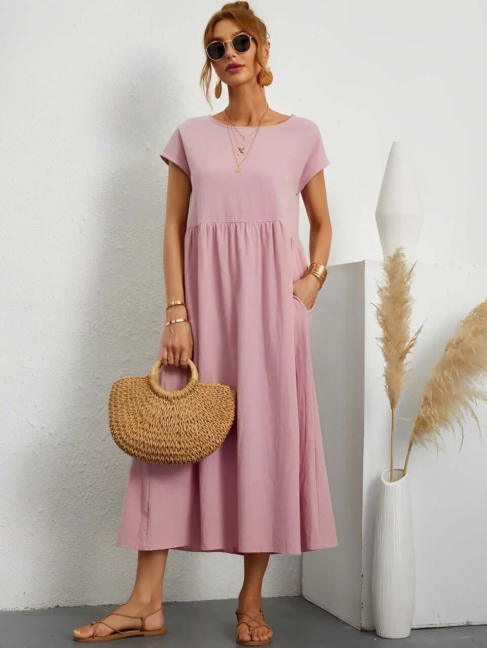 Summer Cotton Dress - Breathable & Comfortable