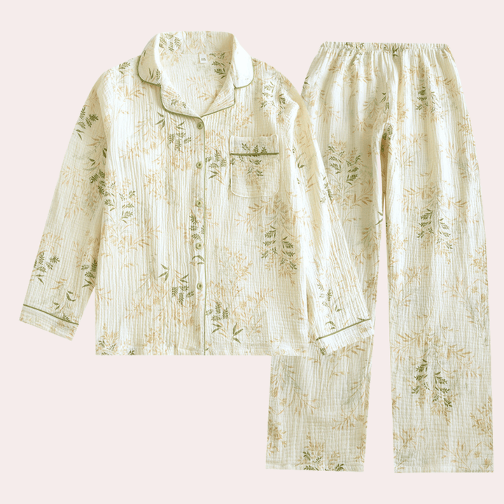 Women's Floral Cotton Pyjama Set