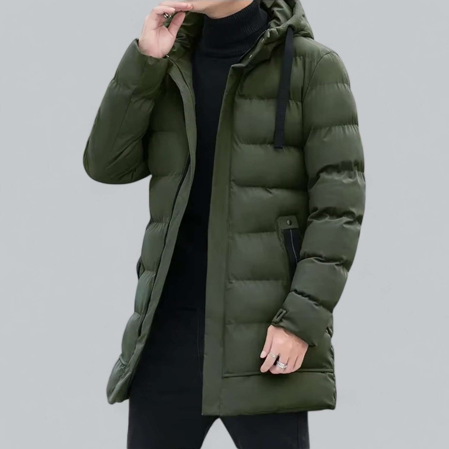 Longline Padded Winter Parka Coat