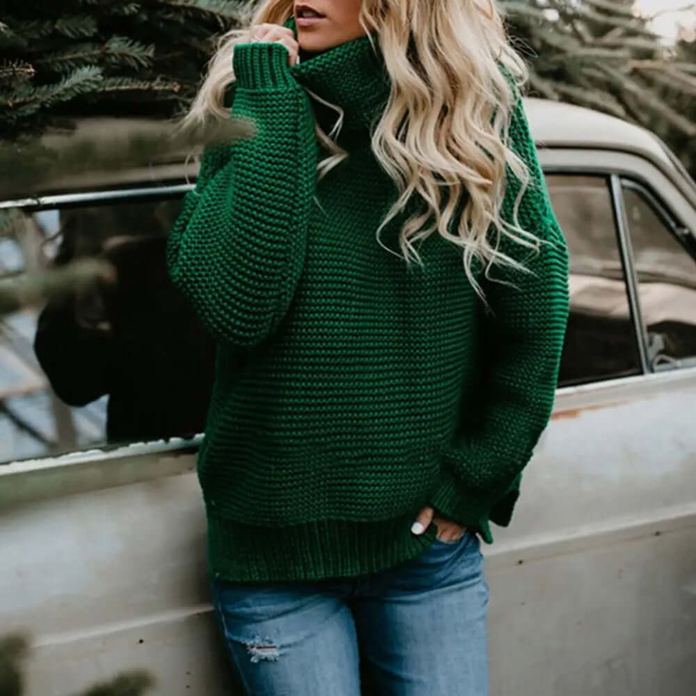 Women's Loose Roll Neck Sweater