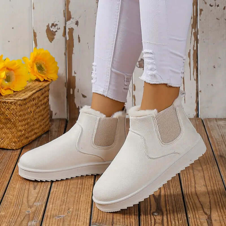 Women's Fluffy Thermal Slip-On Snow Boots