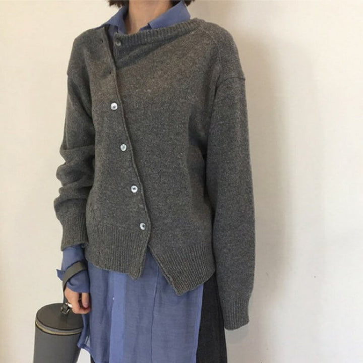 Elegant Women's Cashmere Blend Cardigan