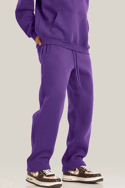 Men's Relaxed Fit Velvet Casual Sweatpants