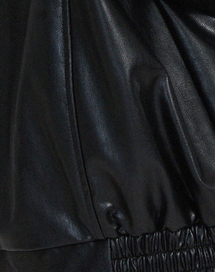 Oversized Women's Faux Leather Jacket
