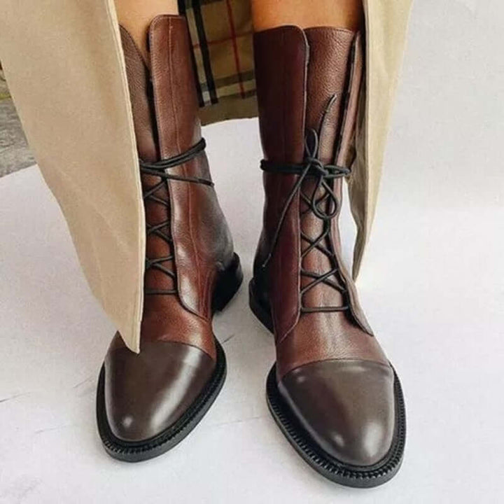 Women's Pointed Vegan Leather Ankle Boots