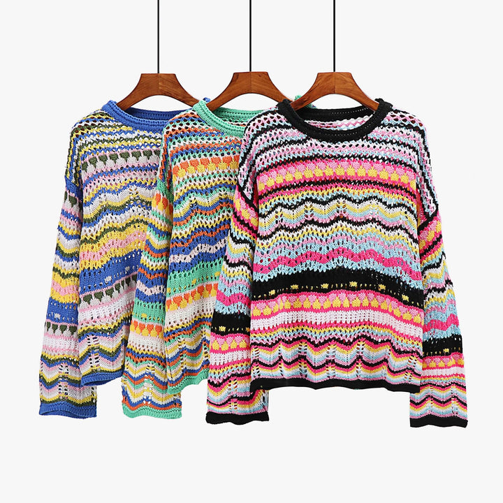 Women's Loose Stitch Knitted Jumper