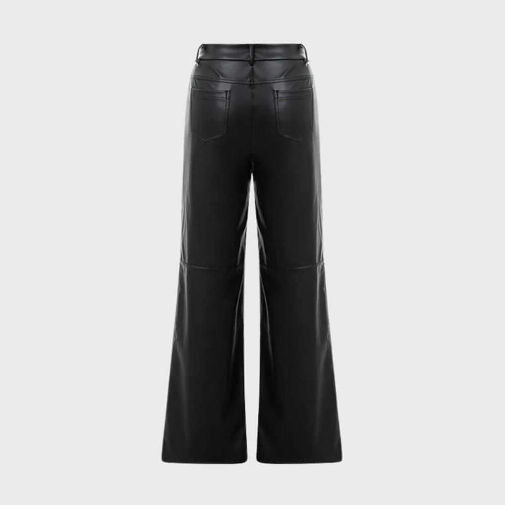 Women's High-Waisted Straight Leg Trousers