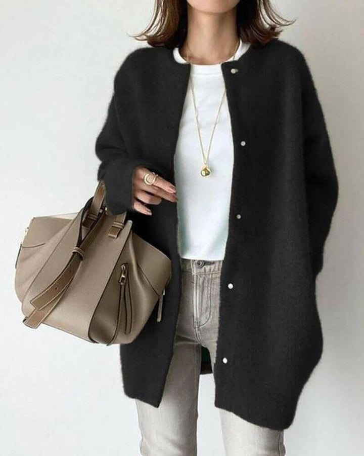 Women's Soft Knitted Cardigan - Warm Open Front