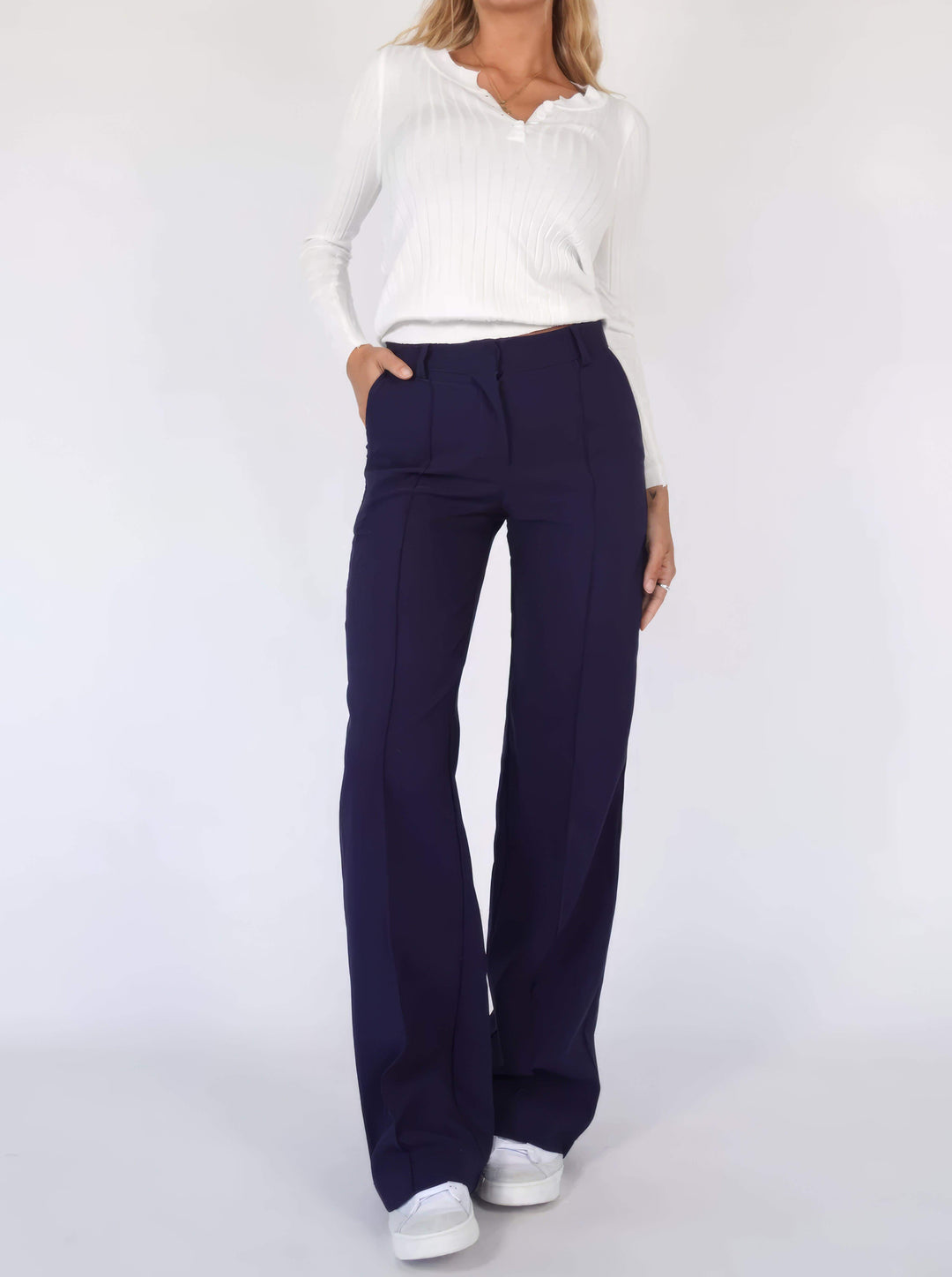 Women's High-Waisted Wide Leg Trousers