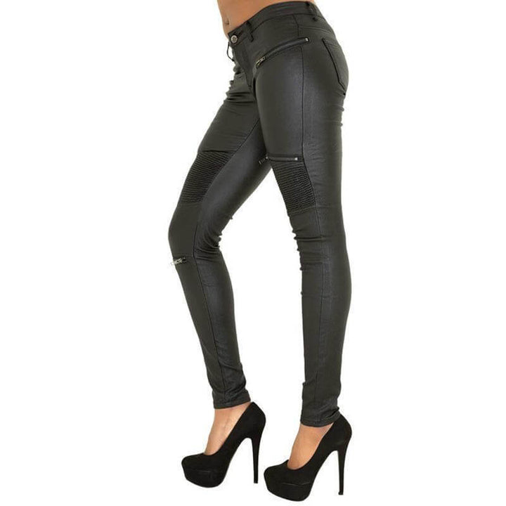 Women's Faux Leather Skinny Jeans