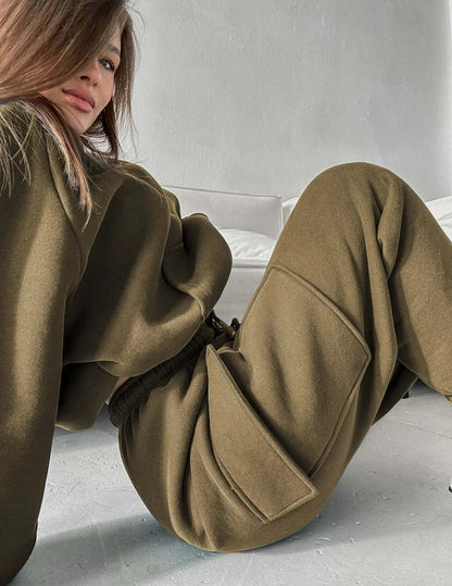 Women's Relaxed Fit Hoodie and Jogger Set