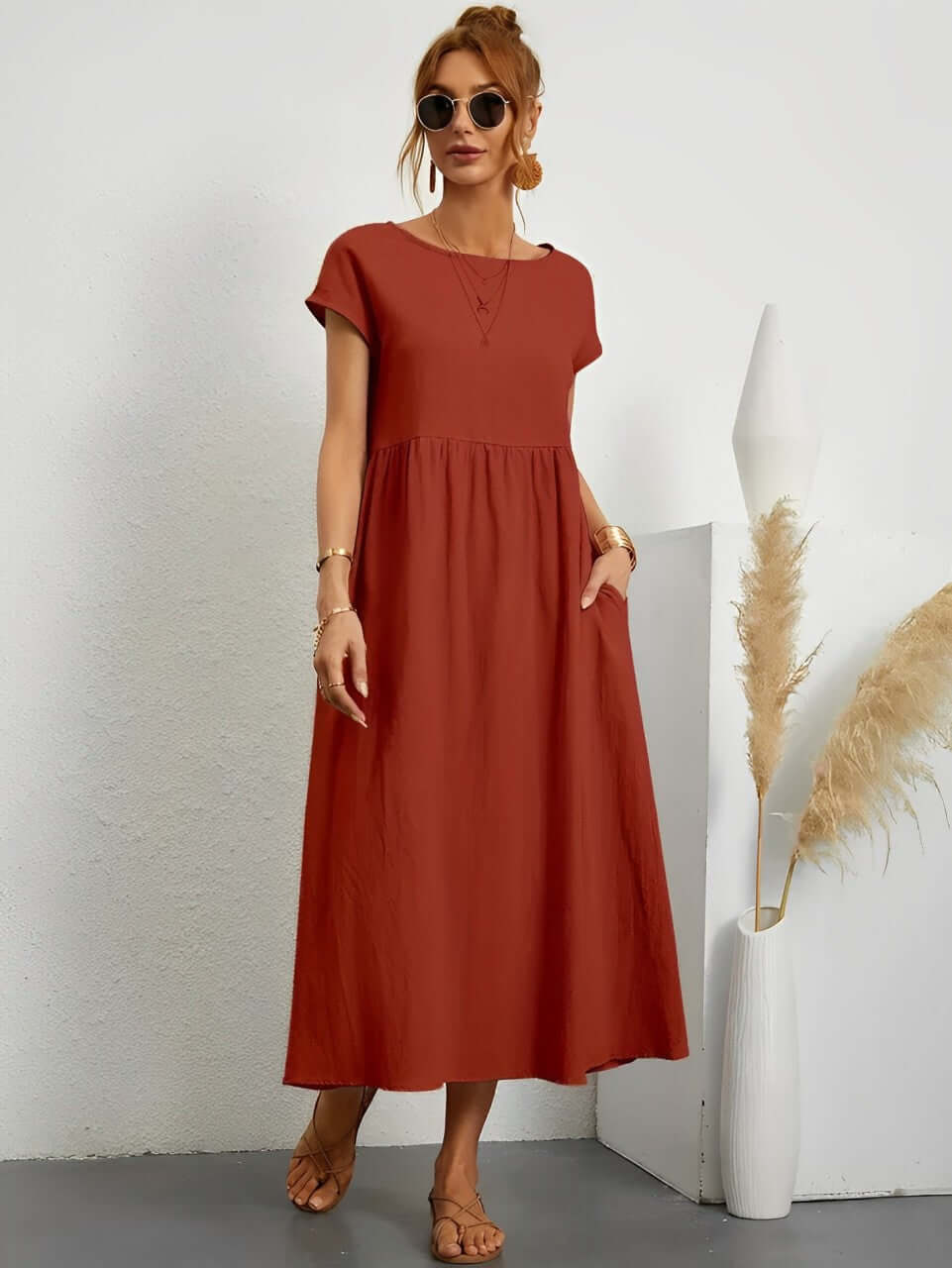 Summer Cotton Dress - Breathable & Comfortable
